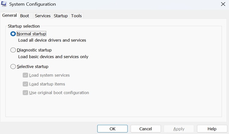 System config